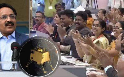 India Makes History as Chandrayaan-3 Lands Near Moon’s South Pole