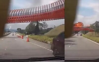 Tragedy Strikes as Plane Crashes on Malaysia Highway: Dashcam Footage Captures Chilling Moments